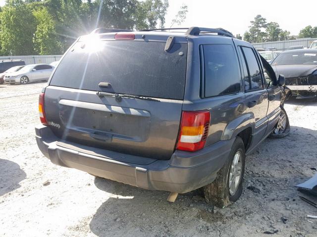 1J4GX48S83C542113 - 2003 JEEP GRAND CHER GRAY photo 4