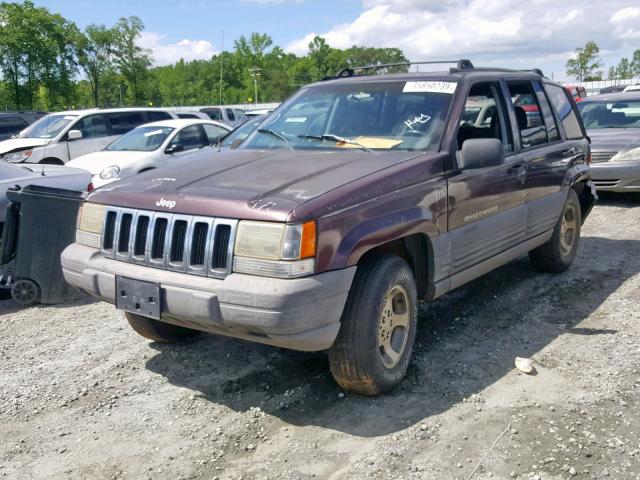 1J4GZ58SXWC167474 - 1998 JEEP GRAND CHER PURPLE photo 2