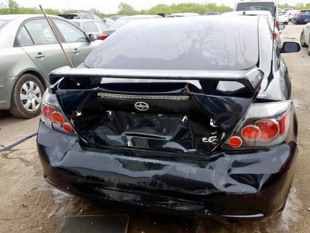 JTKDE167680265605 - 2008 TOYOTA SCION TC BLACK photo 9