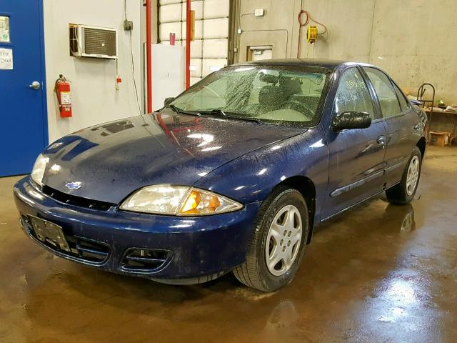 1G1JF5248Y7395637 - 2000 CHEVROLET CAVALIER L BLUE photo 2