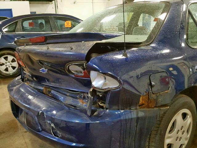 1G1JF5248Y7395637 - 2000 CHEVROLET CAVALIER L BLUE photo 9