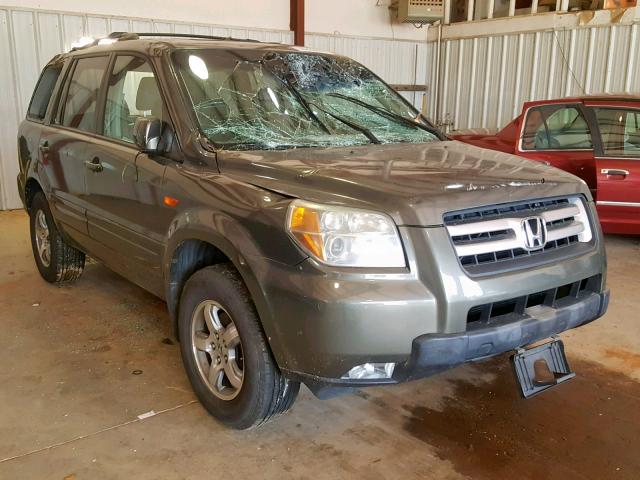 2HKYF18556H518480 - 2006 HONDA PILOT EX GREEN photo 1