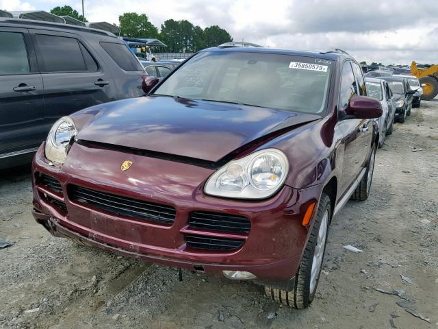 WP1AB29P16LA61700 - 2006 PORSCHE CAYENNE S BURGUNDY photo 2