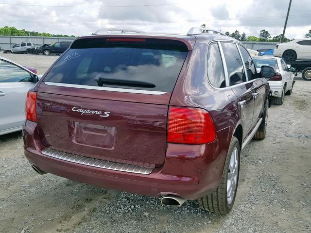 WP1AB29P16LA61700 - 2006 PORSCHE CAYENNE S BURGUNDY photo 4