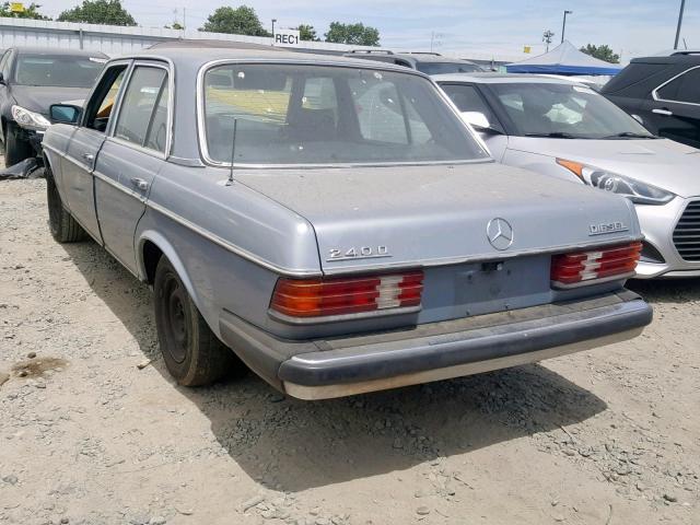 WDBAB23A6BB271827 - 1981 MERCEDES-BENZ 240 D GRAY photo 3