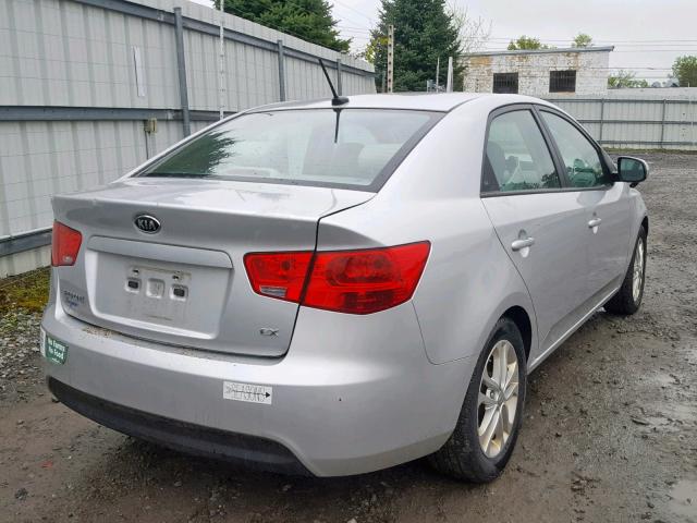 KNAFU4A26C5553049 - 2012 KIA FORTE EX SILVER photo 4