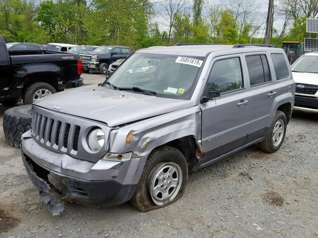 1C4NJRBB6FD134809 - 2015 JEEP PATRIOT SP SILVER photo 2