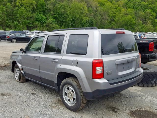 1C4NJRBB6FD134809 - 2015 JEEP PATRIOT SP SILVER photo 3