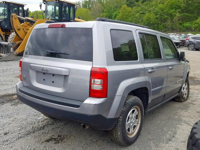 1C4NJRBB6FD134809 - 2015 JEEP PATRIOT SP SILVER photo 4