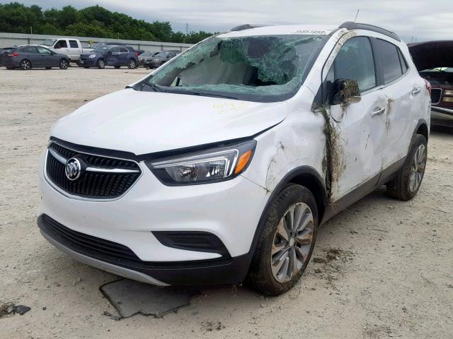 KL4CJASB3JB613695 - 2018 BUICK ENCORE PRE WHITE photo 2