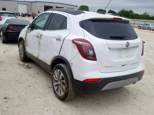 KL4CJASB3JB613695 - 2018 BUICK ENCORE PRE WHITE photo 3