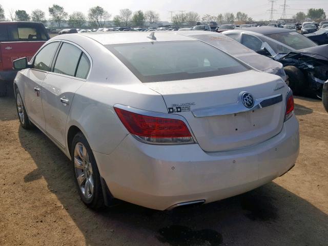 1G4GD5E34CF198100 - 2012 BUICK LACROSSE P WHITE photo 3