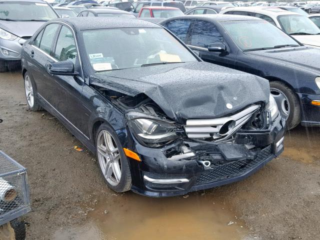 WDDGF4HBXDR260780 - 2013 MERCEDES-BENZ C 250 BLACK photo 1