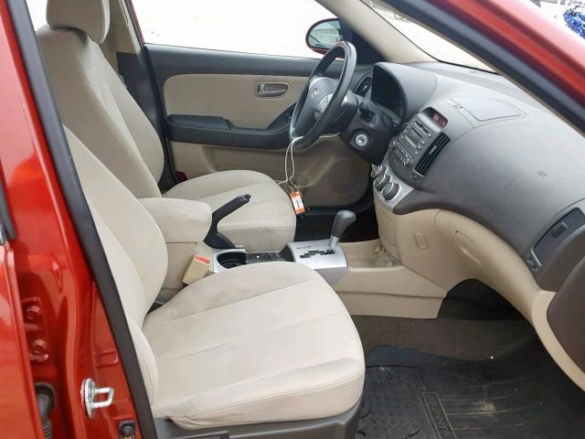 KMHDU46D68U569748 - 2008 HYUNDAI ELANTRA GL RED photo 5