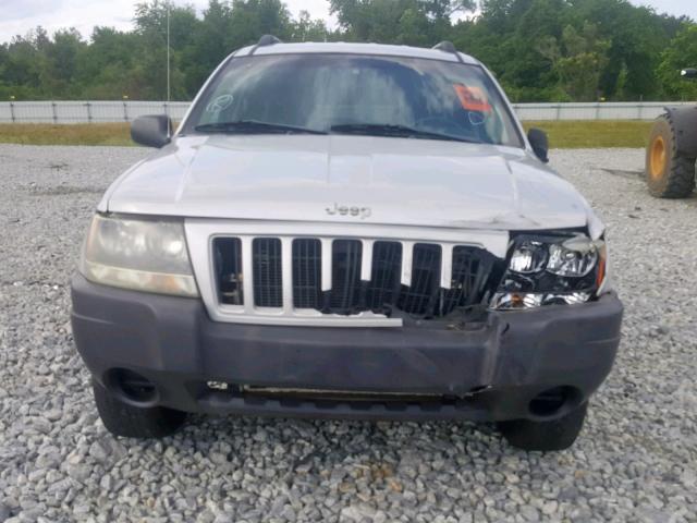 1J4GX48S24C426987 - 2004 JEEP GRAND CHER SILVER photo 9