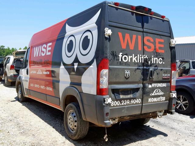 3C6TRVDG1HE510388 - 2017 RAM PROMASTER TWO TONE photo 3