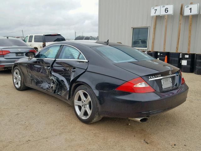 WDDDJ72X47A095996 - 2007 MERCEDES-BENZ CLS 550 BLACK photo 3