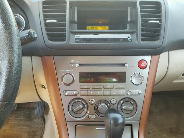 4S4BP61C057365613 - 2005 SUBARU LEGACY OUT GOLD photo 9