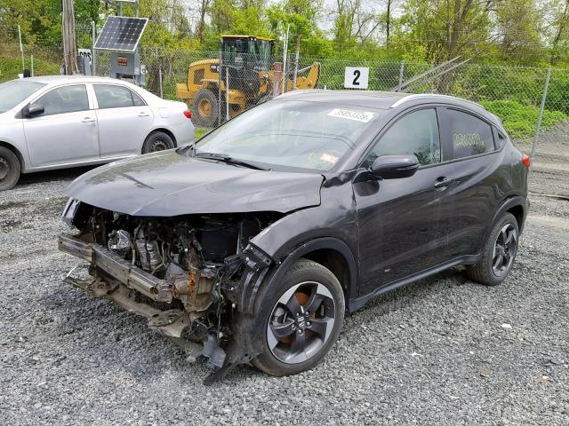 3CZRU6H76JM707418 - 2018 HONDA HR-V EXL PURPLE photo 2