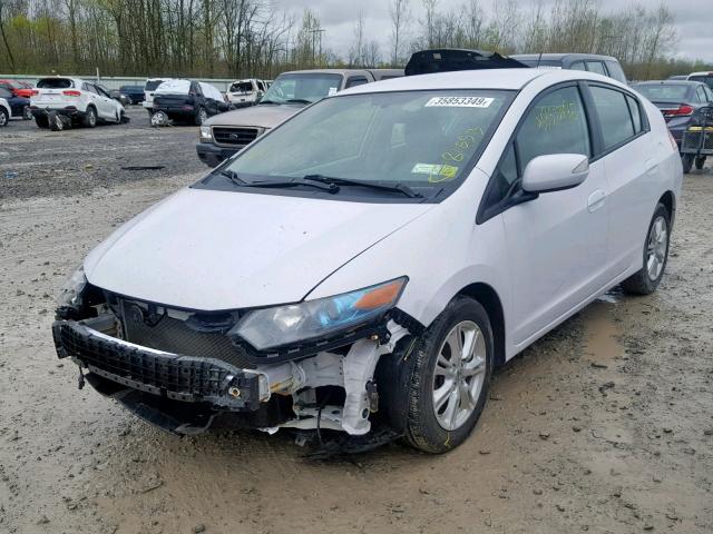 JHMZE2H75AS011473 - 2010 HONDA INSIGHT EX WHITE photo 2