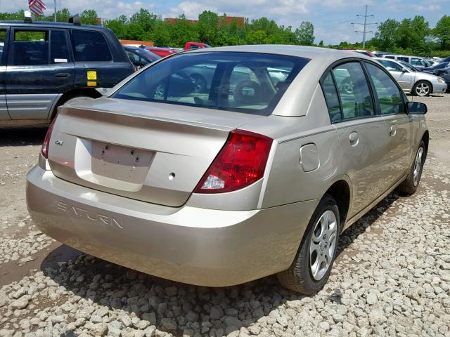 1G8AJ52F34Z203377 - 2004 SATURN ION LEVEL TAN photo 4