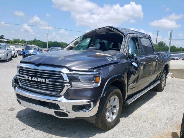 1C6RRERT6KN604625 - 2019 RAM 1500 LARAM GRAY photo 2