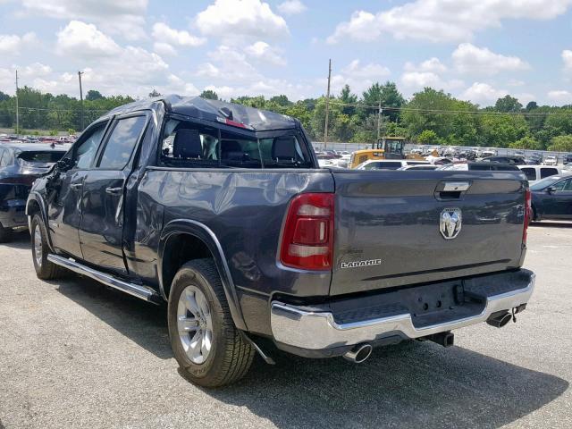 1C6RRERT6KN604625 - 2019 RAM 1500 LARAM GRAY photo 3