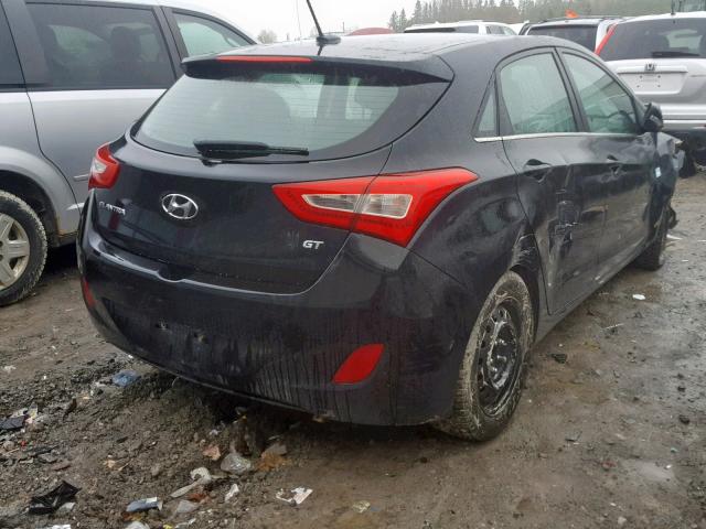 KMHD35LH0GU296921 - 2016 HYUNDAI ELANTRA GT BLACK photo 4