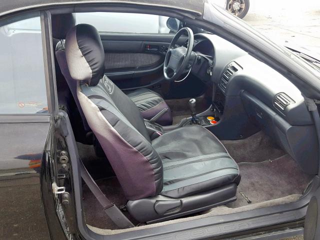 JT5ST87K2P0144208 - 1993 TOYOTA CELICA GT BLACK photo 5