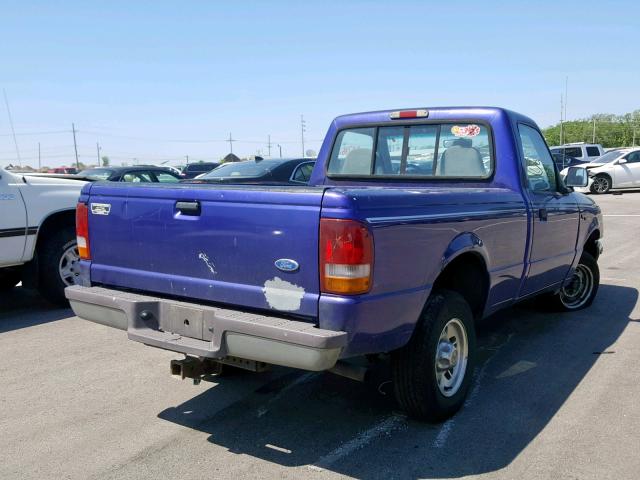 1FTCR10A2VUB34932 - 1997 FORD RANGER PURPLE photo 4