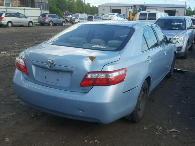 4T1BE46K07U724280 - 2007 TOYOTA CAMRY NEW BLUE photo 4