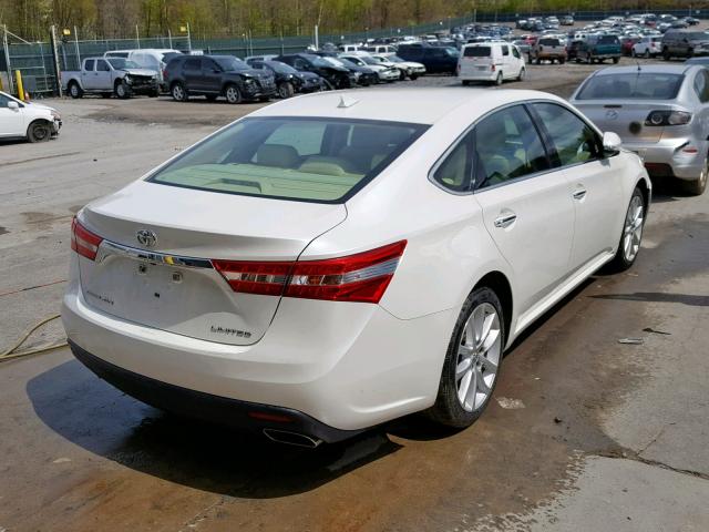 4T1BK1EB3DU031305 - 2013 TOYOTA AVALON BAS WHITE photo 4