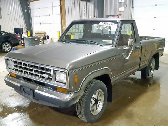 1FTCR11T3JUB84054 - 1988 FORD RANGER GRAY photo 2