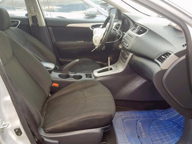 3N1AB7APXDL768826 - 2013 NISSAN SENTRA S SILVER photo 5