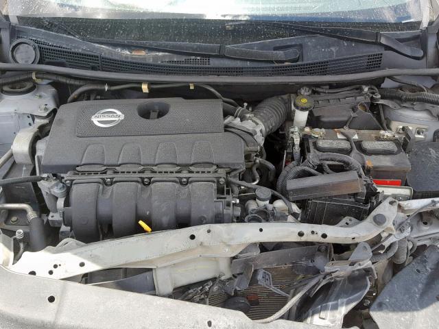 3N1AB7APXDL768826 - 2013 NISSAN SENTRA S SILVER photo 7