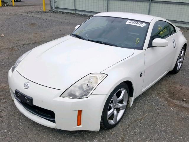 JN1BZ34D77M506640 - 2007 NISSAN 350Z COUPE WHITE photo 2