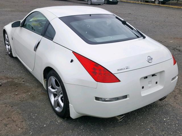 JN1BZ34D77M506640 - 2007 NISSAN 350Z COUPE WHITE photo 3