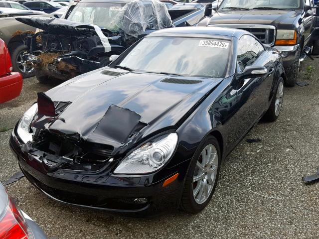 WDBWK56F55F046083 - 2005 MERCEDES-BENZ SLK 350 BLACK photo 2