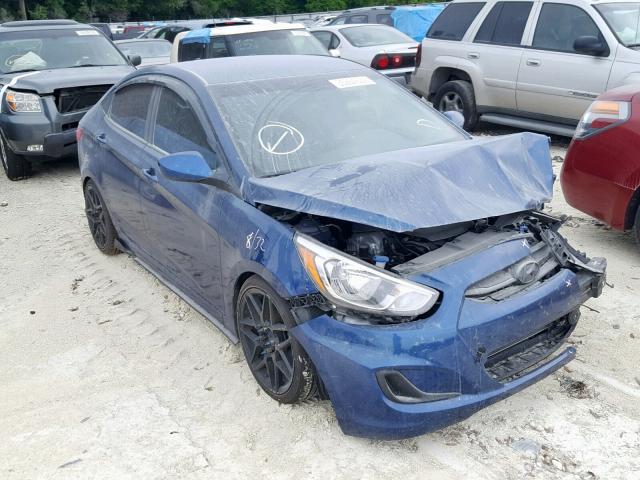 KMHCT4AE1HU325892 - 2017 HYUNDAI ACCENT SE BLUE photo 1