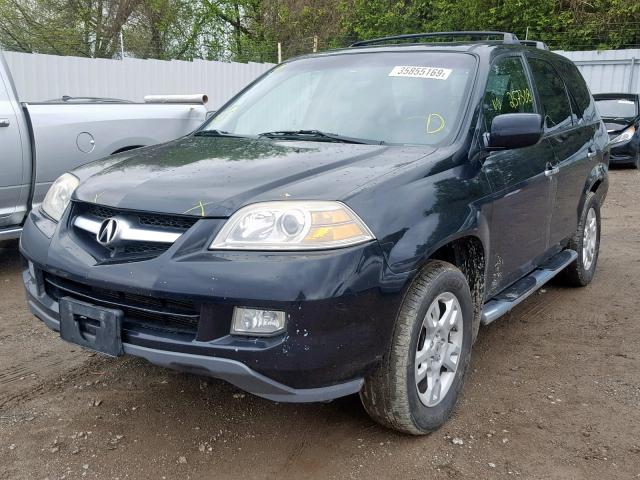 2HNYD18905H002456 - 2005 ACURA MDX TOURIN BLACK photo 2