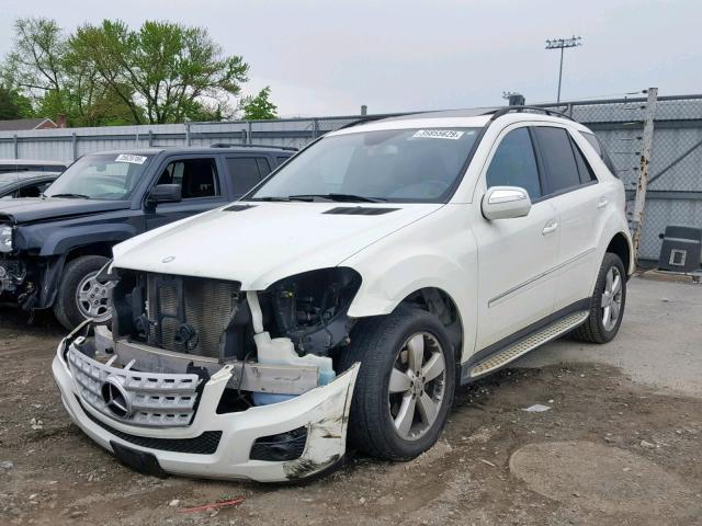 4JGBB86E79A469593 - 2009 MERCEDES-BENZ ML 350 WHITE photo 2