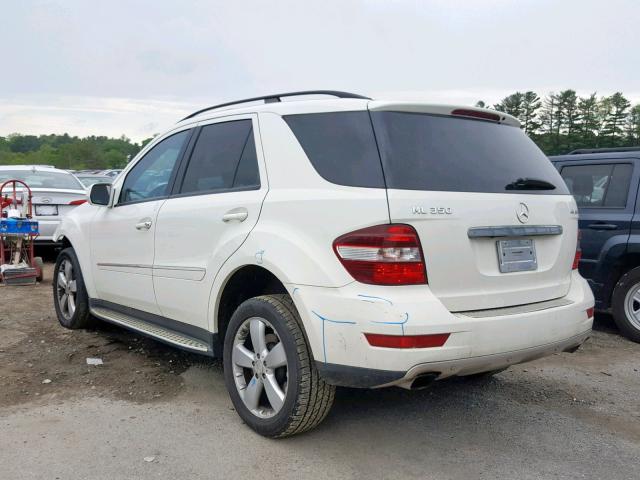 4JGBB86E79A469593 - 2009 MERCEDES-BENZ ML 350 WHITE photo 3