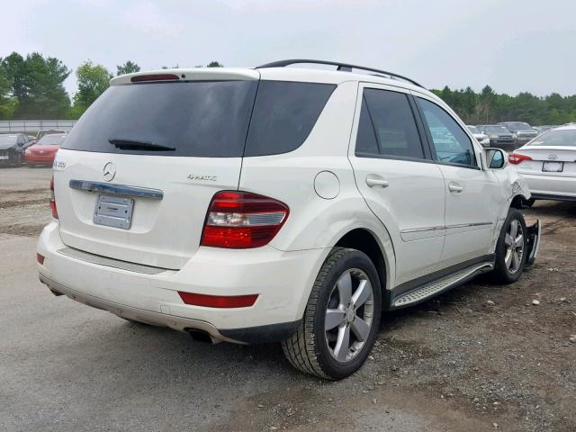 4JGBB86E79A469593 - 2009 MERCEDES-BENZ ML 350 WHITE photo 4