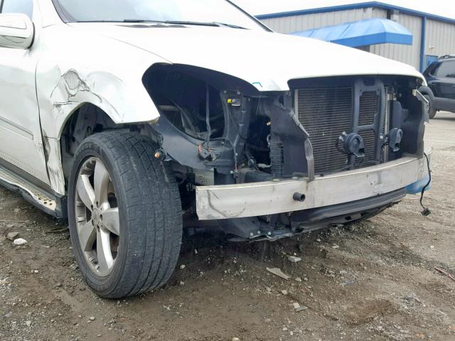 4JGBB86E79A469593 - 2009 MERCEDES-BENZ ML 350 WHITE photo 9