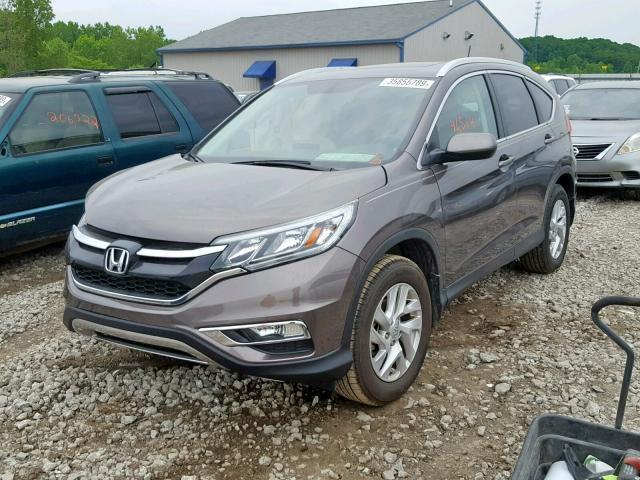 2HKRM4H77FH653621 - 2015 HONDA CR-V EXL GRAY photo 2