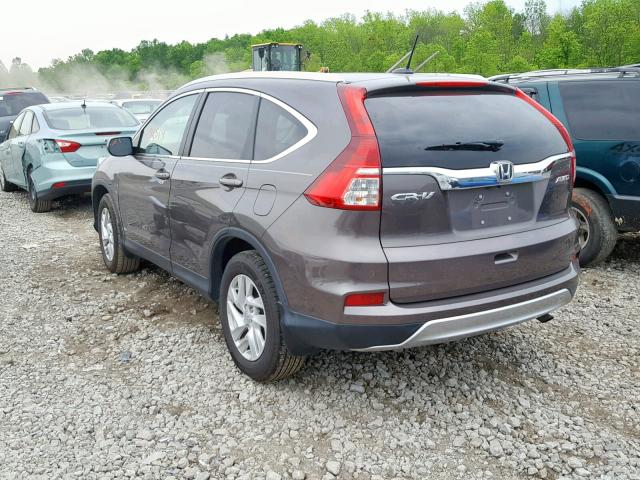 2HKRM4H77FH653621 - 2015 HONDA CR-V EXL GRAY photo 3