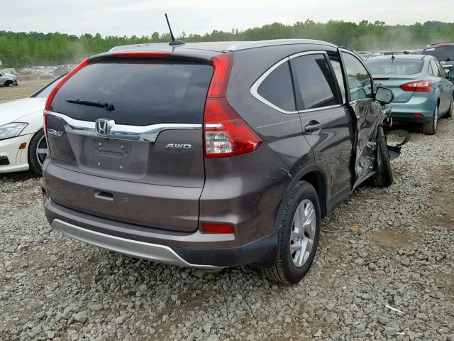 2HKRM4H77FH653621 - 2015 HONDA CR-V EXL GRAY photo 4