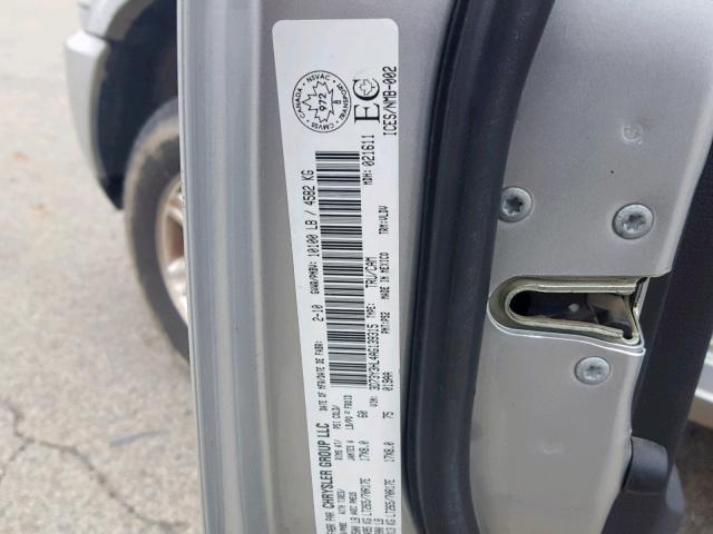 3D73Y3HL4AG139315 - 2010 DODGE RAM 3500 SILVER photo 10