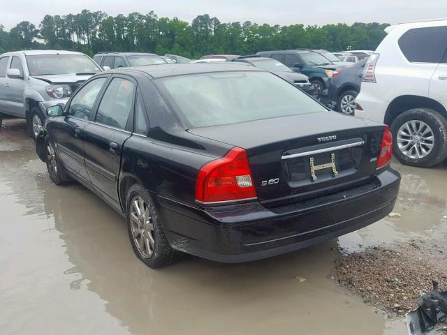 YV1TH592751404660 - 2005 VOLVO S80 2.5T BLACK photo 3