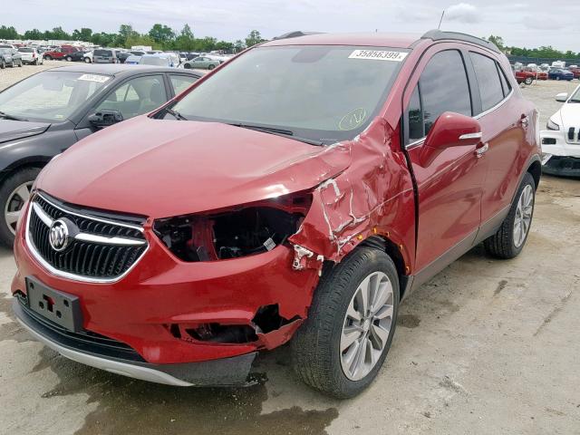 KL4CJASB3KB778065 - 2019 BUICK ENCORE PRE RED photo 2